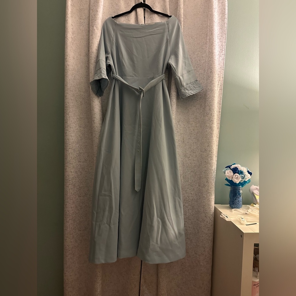 Elegant Light Blue Women's Wedding Dress